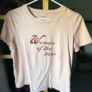 Madewell Pink Graphic Tee - Woman of the Hour